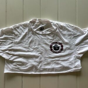 Mighty Fine White T-Shirt with Black Logo